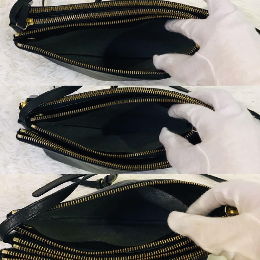 極美品✨セリーヌ ショルダーバッグ トリオ ラージ ゴールド金具 ブラック