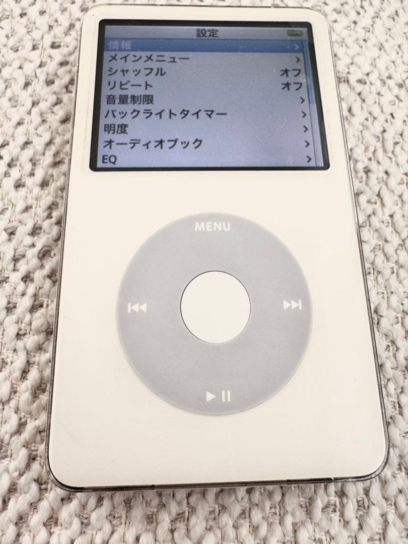 極美品 iPod Classic 5.5世代 MA444 30GB新品バッテリー