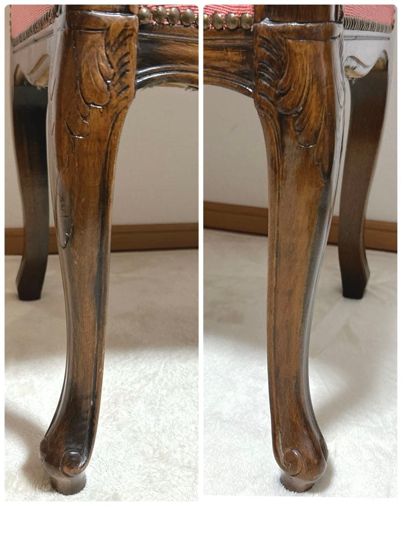 ✦ロココ調✦ 木彫ベルサイユソファー ✦ 2人掛け ラブソファ ✦ ベルベット