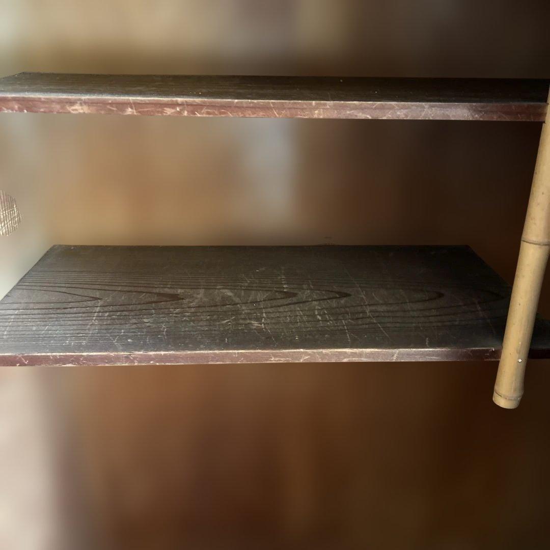 送料込み　伝統工芸　置き水屋　茶道具　置水屋　水屋箪笥　網代引戸　茶箪笥