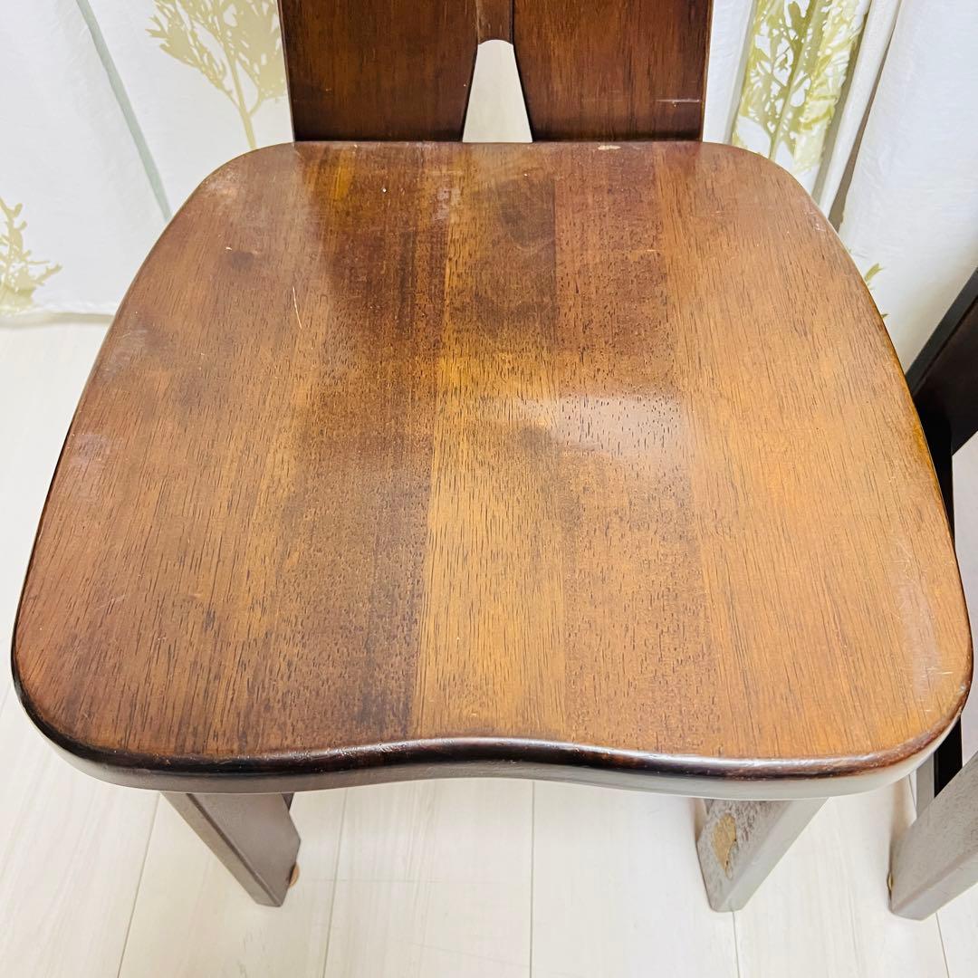 【廃盤品】カリモク RUSTIC 2脚セット ダイニングチェア②