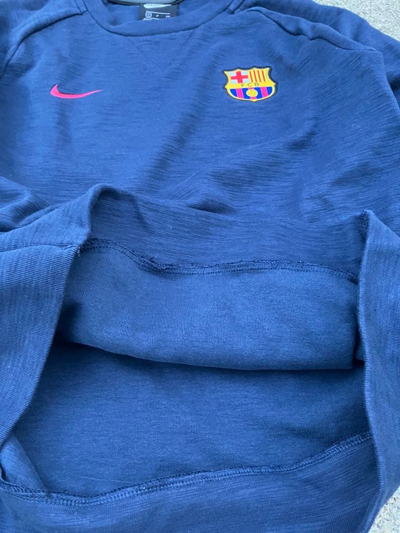 【希少ビンテージ】ナイキxFCバルセロナ スウェットシャツ　ユニフォーム S