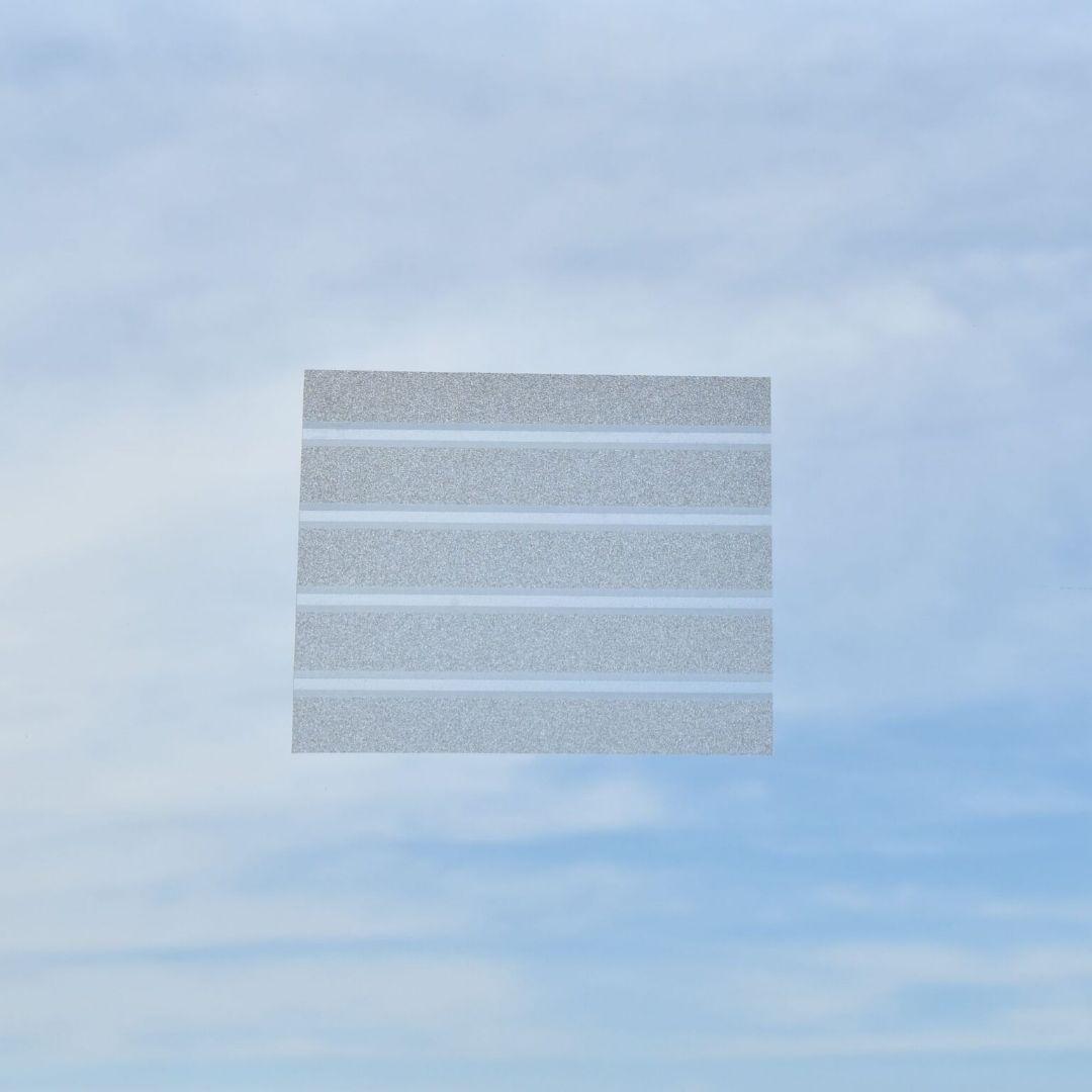 Rabbitgoo 窓ガラスフィルム ブラインド柄 90cm ×400cm 3本