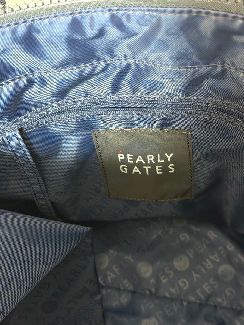 【超美品】パーリーゲイツ キルティングボーダー カートバッグ