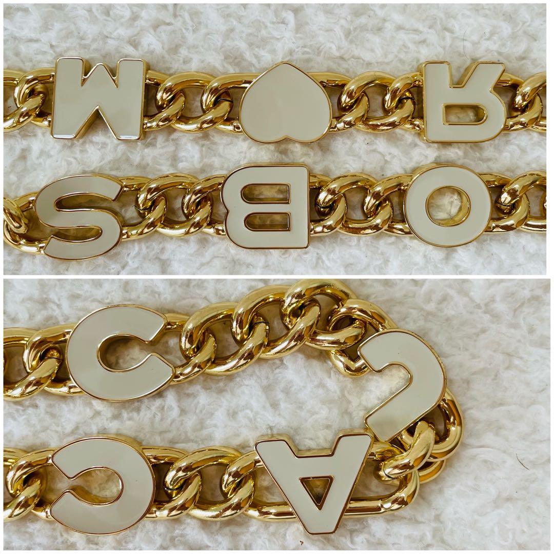 【美品】MARC JACOBS ショルダーストラップ ゴールドチェーン 肩掛け