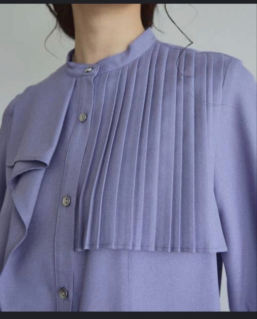 UNITED TOKYO☆ アシメプリーツデザインブラウス -UVカット-