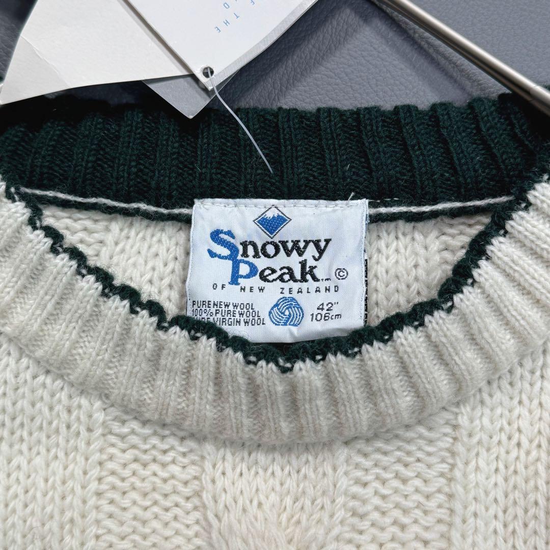 【タグ付き 美品✨】スノーピーク ニット ケーブル ノルディック柄 リブ