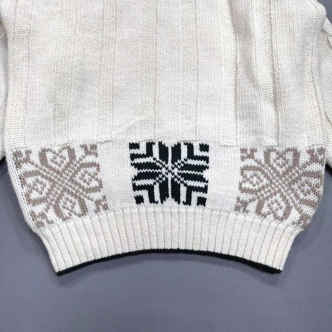 【タグ付き 美品✨】スノーピーク ニット ケーブル ノルディック柄 リブ