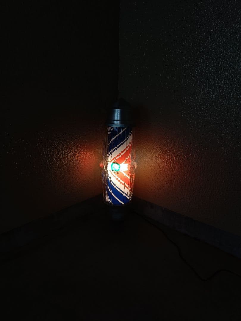 25 サインポール ムーンライトブラケット モーター新品 LED仕様 理容 床屋