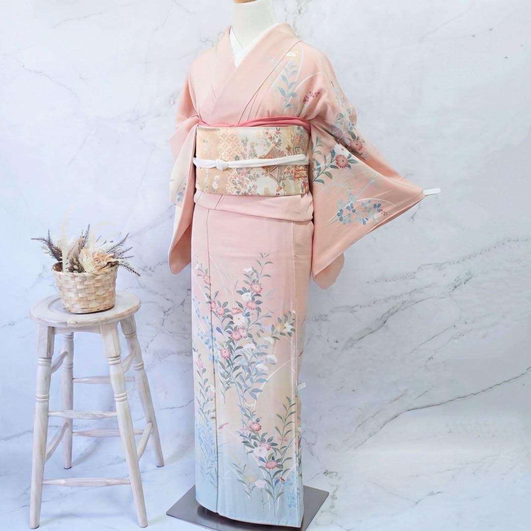 訪問着 フルセットa498 卒業式　入学式　お宮参り　七五三　結婚式　落款