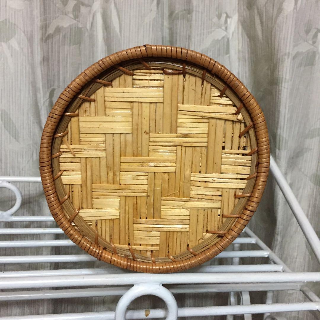 カゴ バスケット かご 竹籠 *