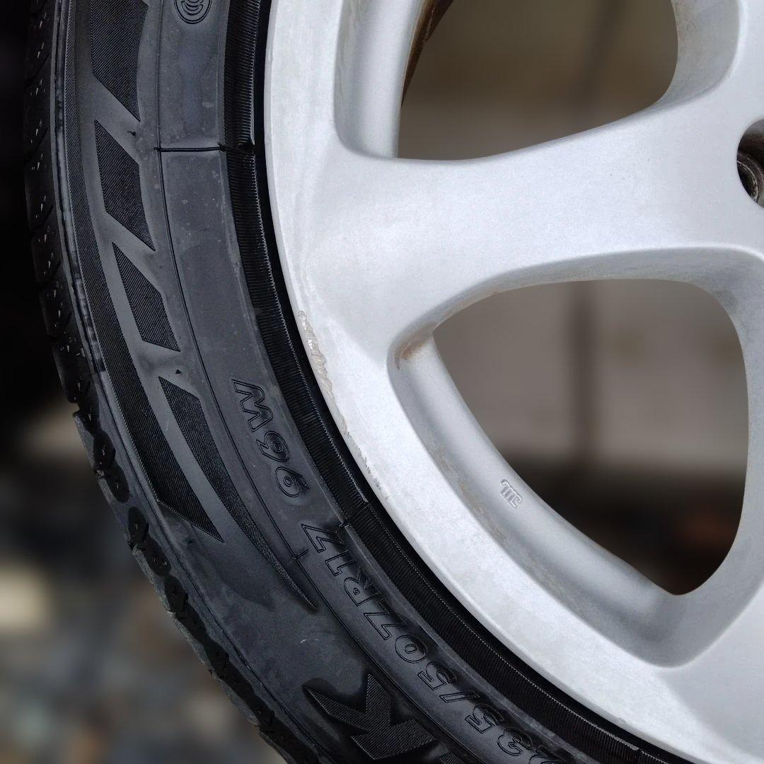 日産17インチ純正ホイール夏タイヤ着き