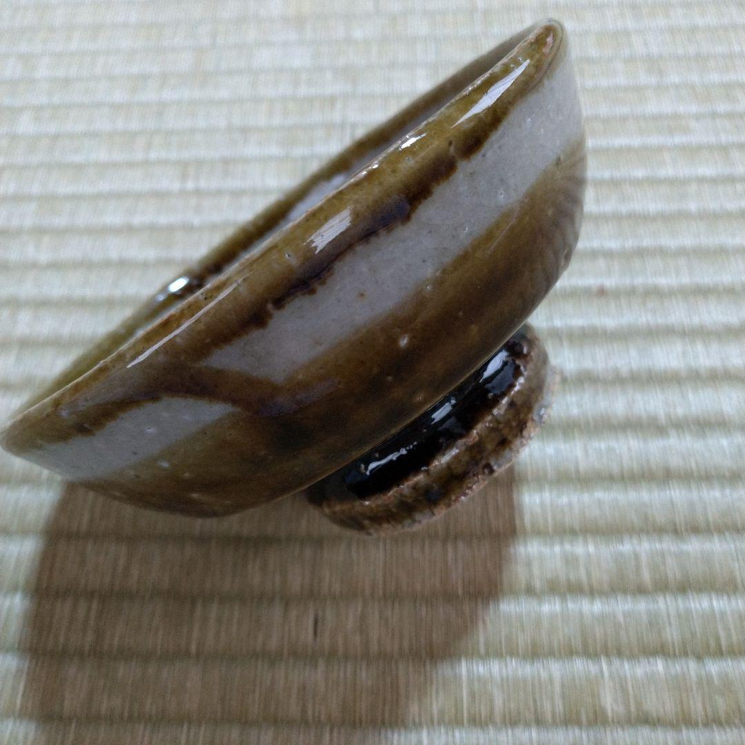 河井寛次郎　飴釉碗　河井つね識箱