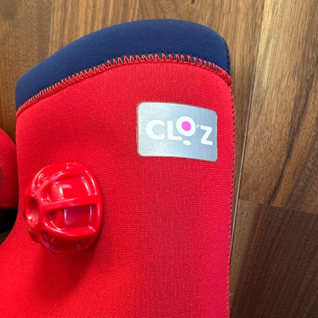 未開封 CLOZ 赤 やわらか湯たんぽ　ロング Sサイズ　足用底付き
