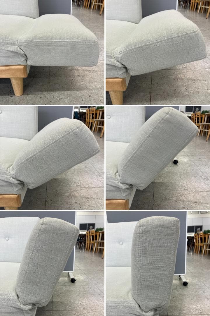 LOWYA 2人掛けソファ リクライニング アイボリー