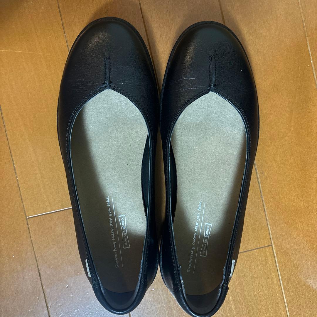 週末値下げ　アキレスソルボ　美品　22.5 黒　ブラック　パンプス