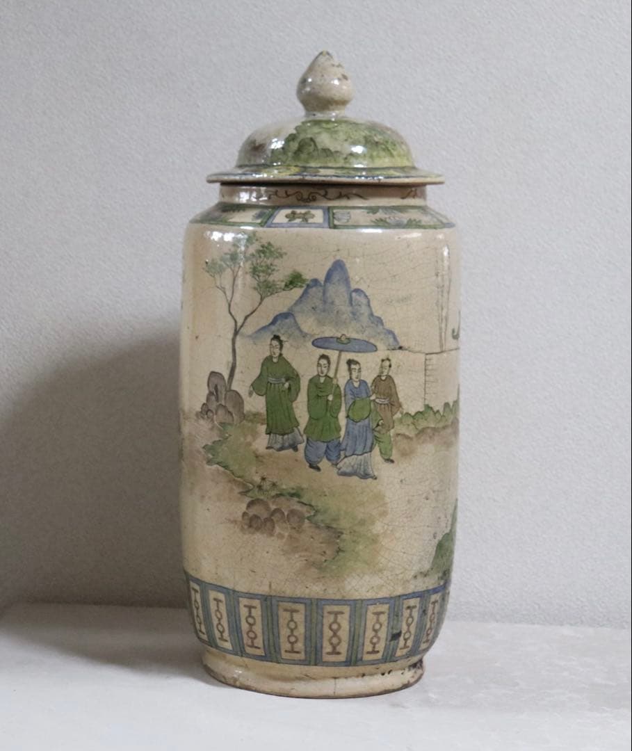 京焼の名工　仁清　大瓶　木箱付　送料込み250526