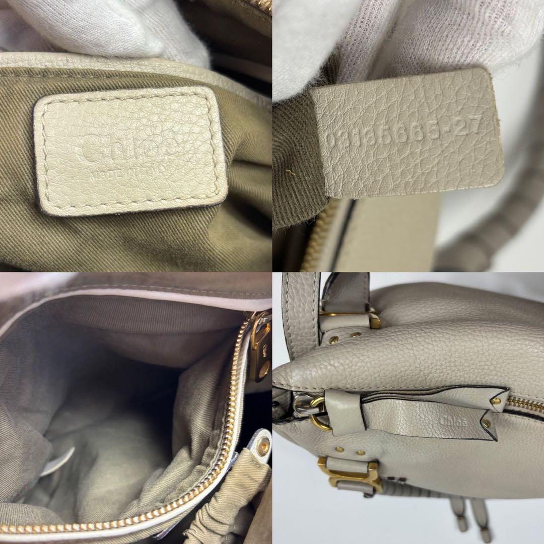 クロエ　マーシー　MARCIE 革　ハンドバッグ　アイボリー　2way y2k