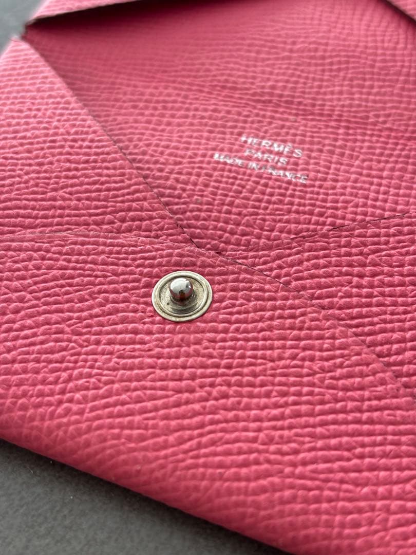エルメス 名刺入れ カード入れ　カードケース　ピンク
