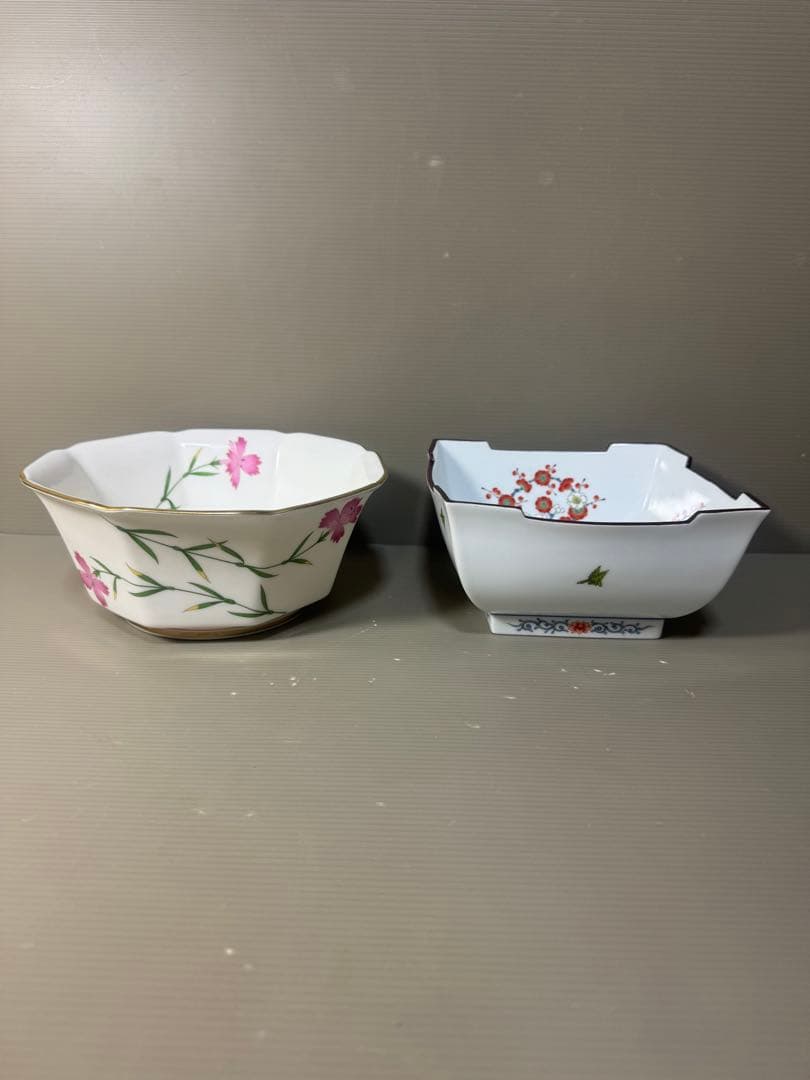 2606 深川製磁　香蘭社　まとめ売り　鉢2客　蓋付碗1客　急須1客