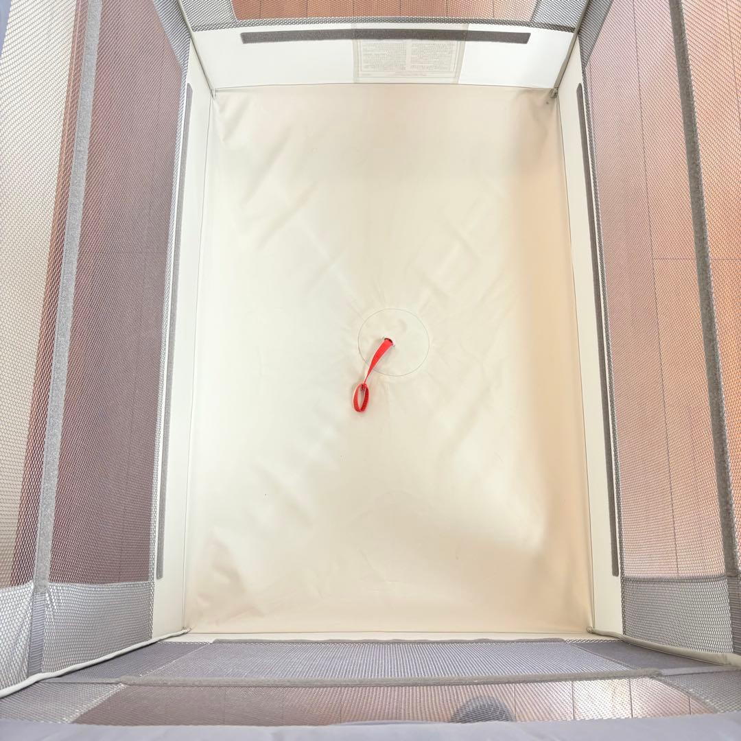 【付属品完備・匿名配送】アップリカ ココネルエアーABベビーベッド グレーベアー