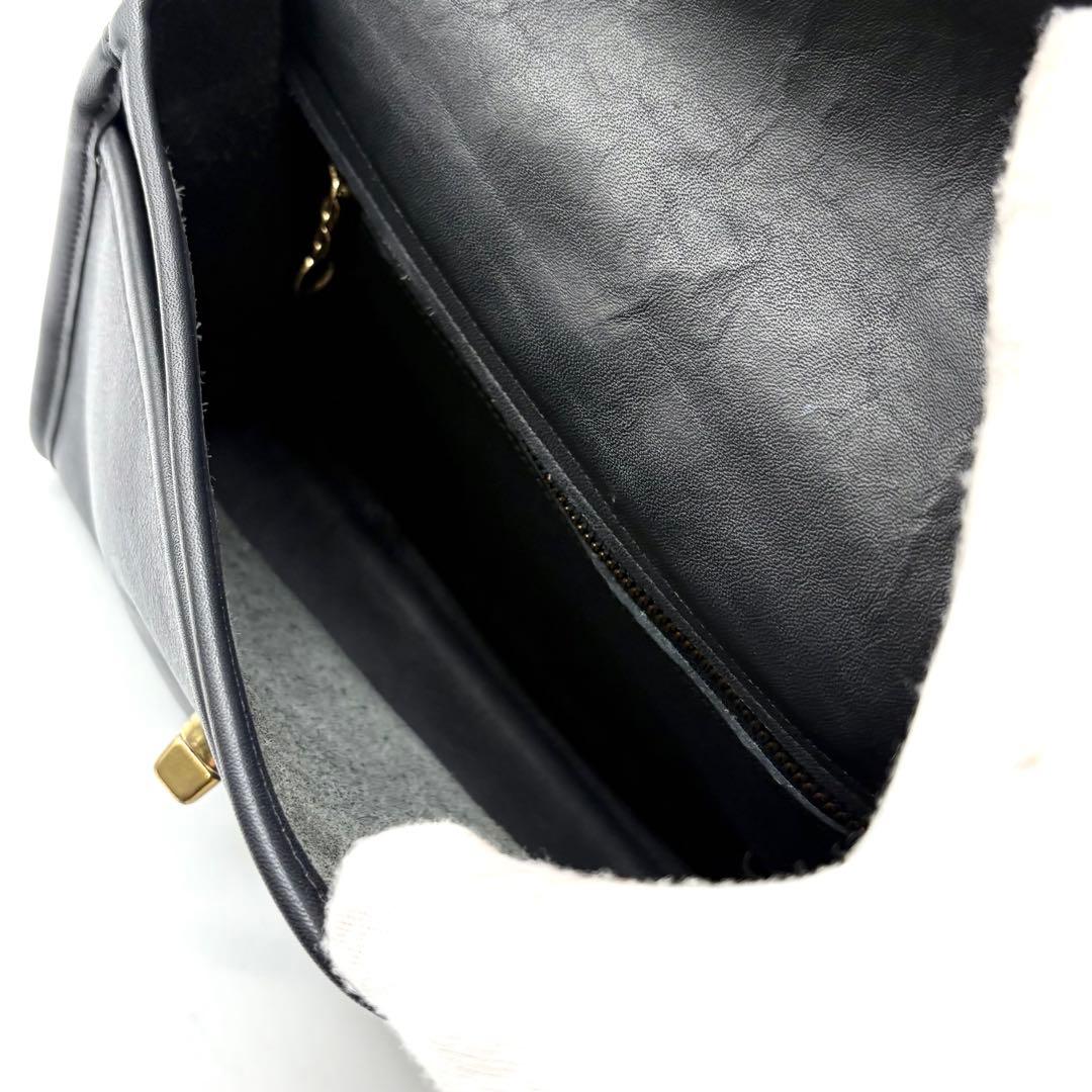 美品✨オールドコーチ 2way ショルダーバッグ ハンド レザー ネイビー