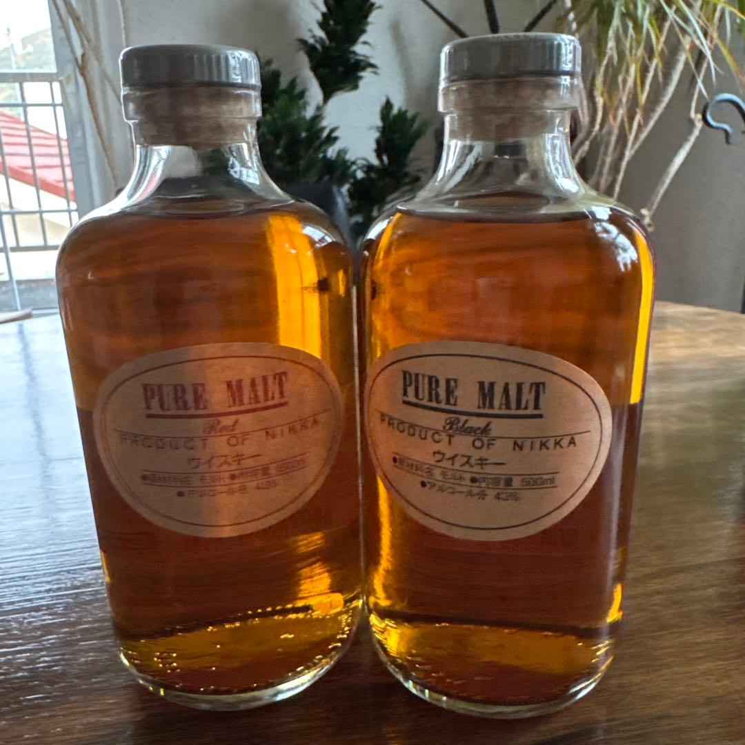 ニッカ蒸溜所限定品Pure Malt Red &Black 500ml