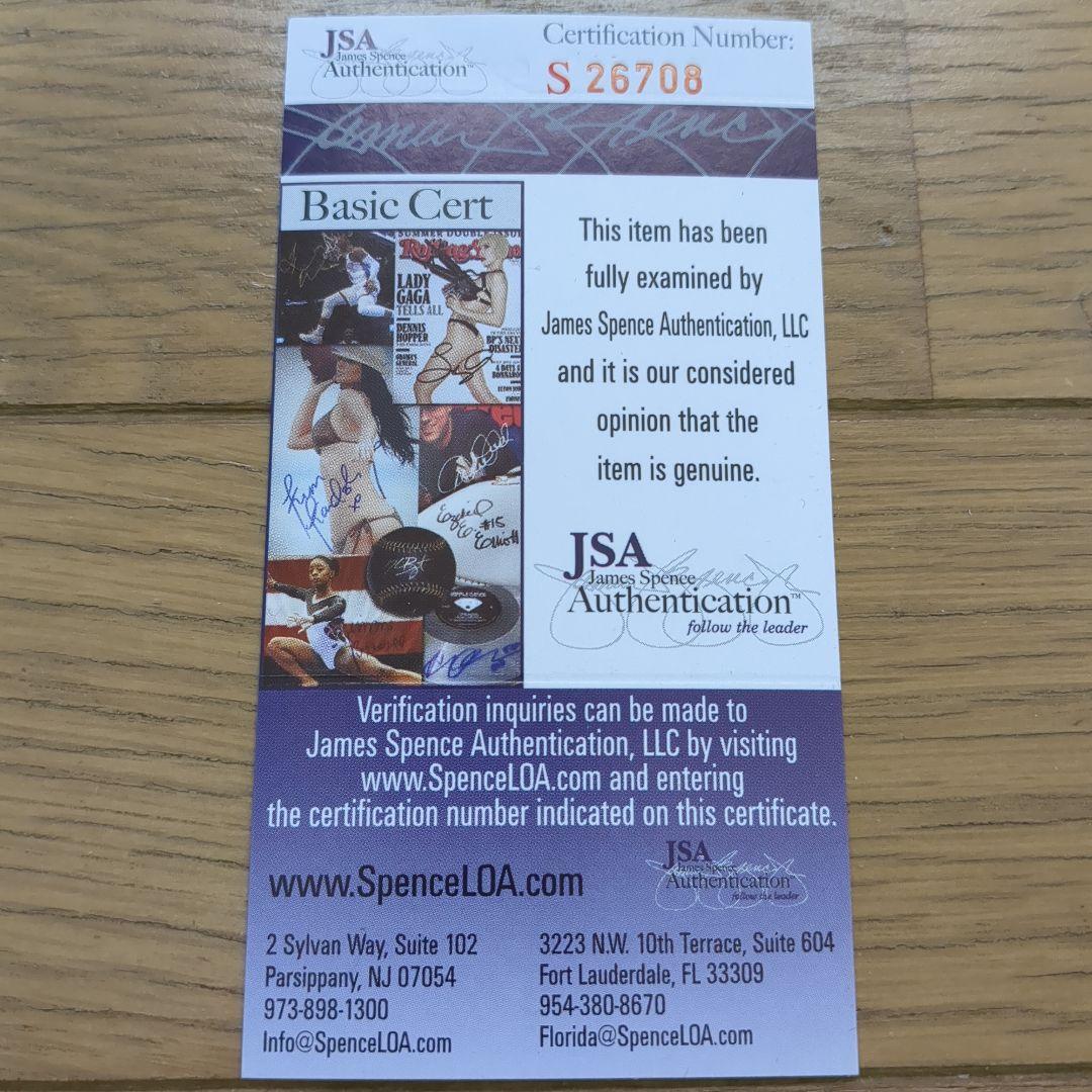 ドジャース 前田健太 直筆サイン入りフォト JSA証明書付き 楽天イーグルス