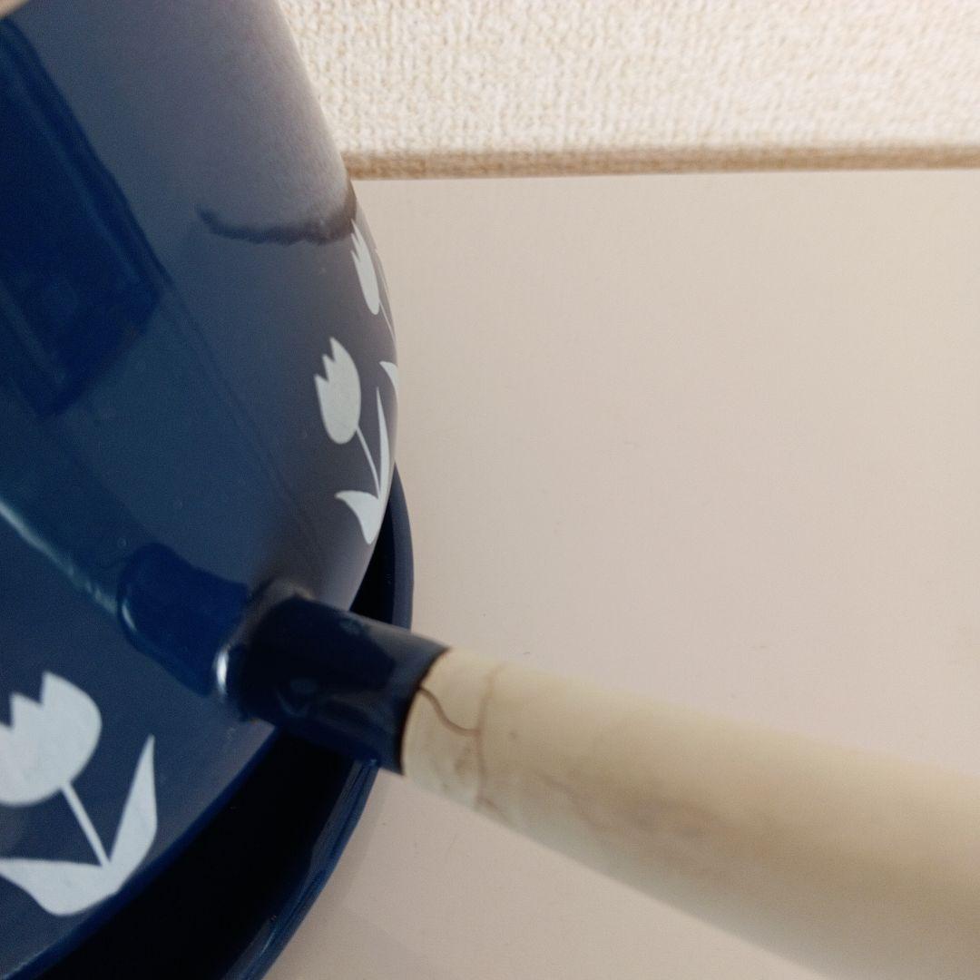 ホーロー　フィネル　コクムス　コランダー　チューリップ　フォンデュ鍋　3点セット