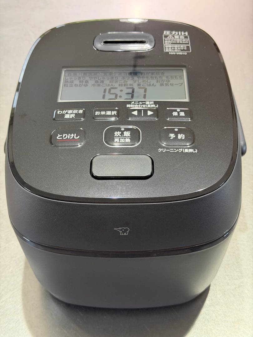 s*〜様 【超美品】象印圧力IH炊飯器「極め炊き」NWWB10-BZブラック5.
