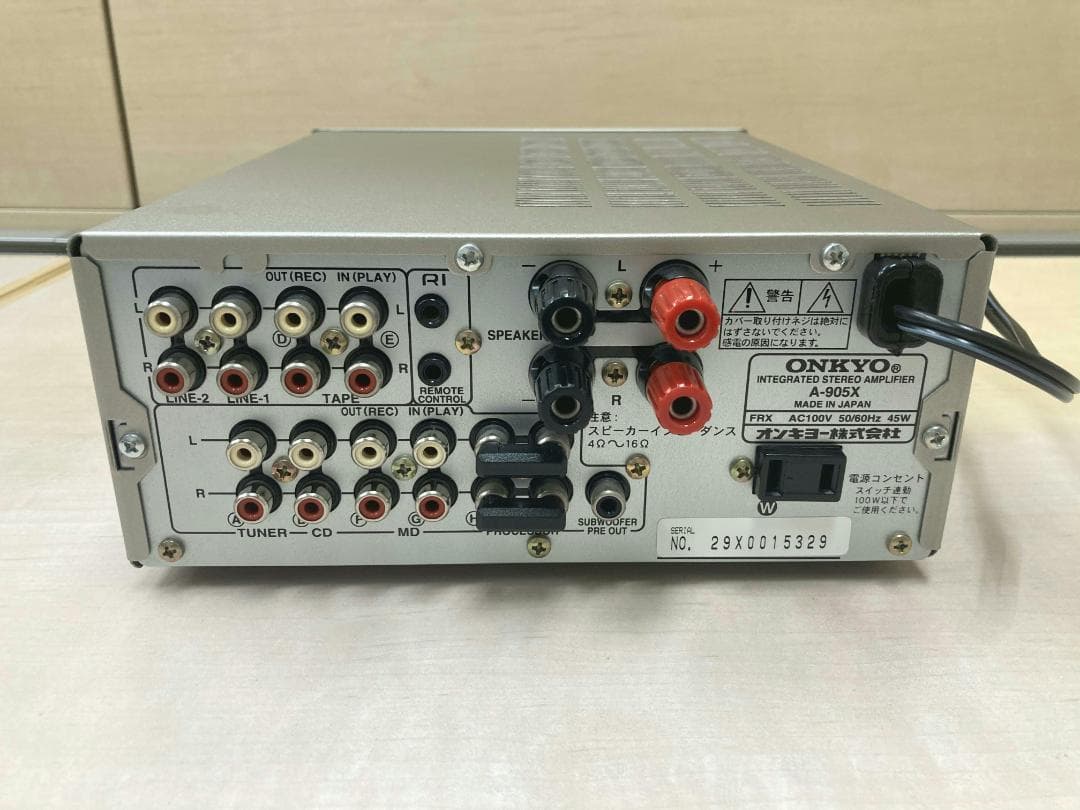 ★整備済み★ONKYO　A-905X　動作良好　取説あり　上美品⑤