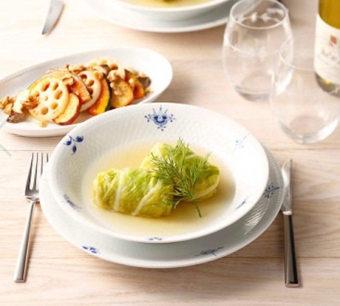 新品未使用　ロイヤルコペンハーゲン　ブルーパルメッテ　ブロッサムBOWL 23㎝