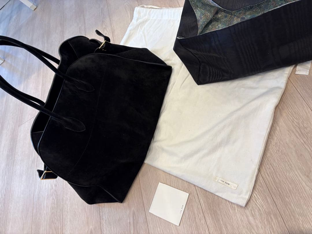 THE ROW マルゴー17 ブラック スエード