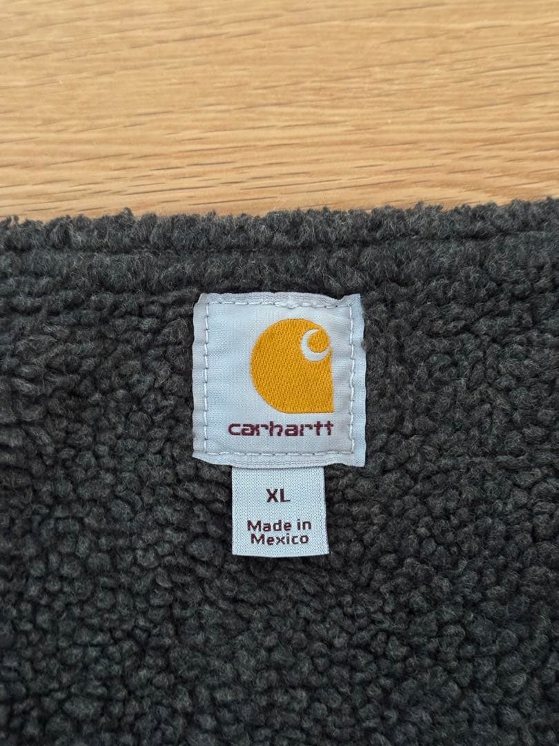 【超人気】カーハート ダックベスト XL ブラック 鬼フェード ヴィンテージ