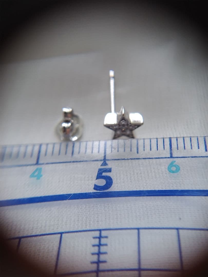 ポンテヴェキオ k18WGピアス ダイヤ スター星ピアス片耳 AHKAH ete