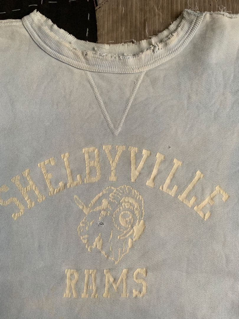 雰囲気系 50s 前V vtg スウェット USA製 ダメージ ボロ ビンスエ