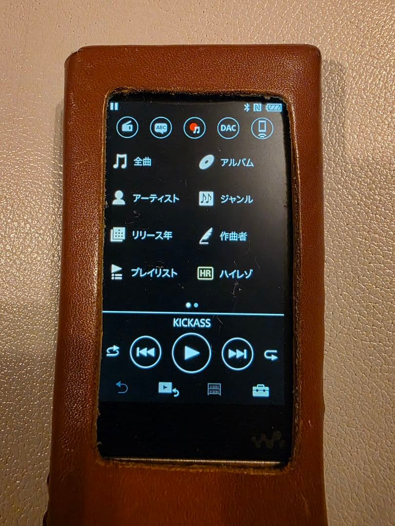 SONY NW-A55 ゴールド オリジナルレザーケース付(非売品)