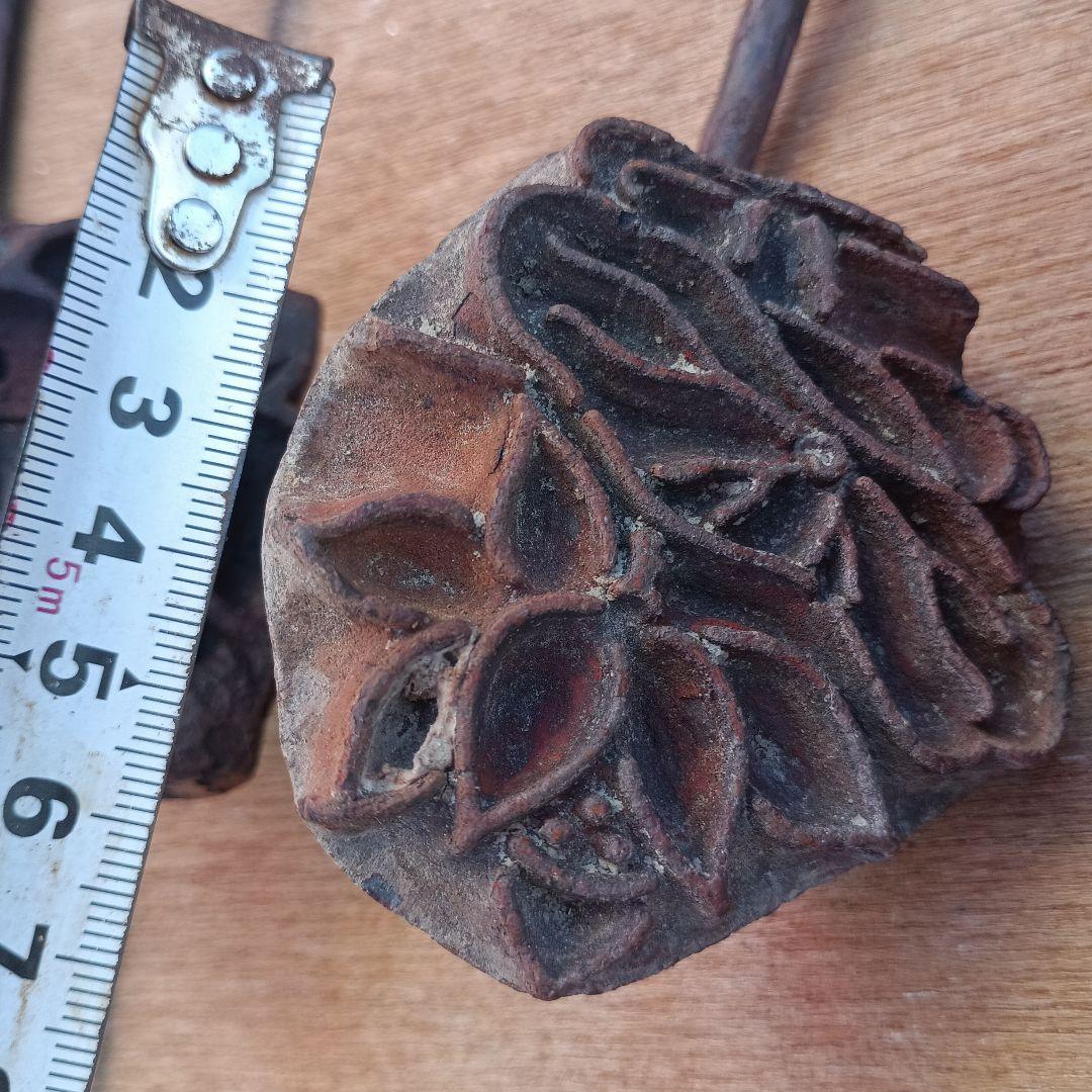 4035）和菓子の焼きごて　花　製菓用品コテ　焼き印