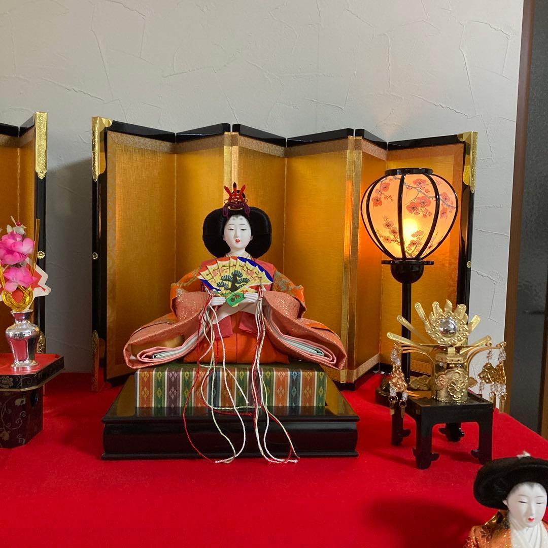 秀月 雛人形 日本人形 七段飾り 桃の節句 雛祭り セットNo.②