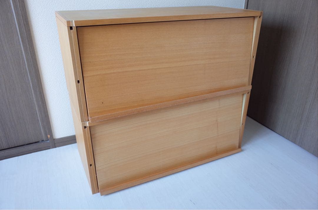 無印良品　フラップ扉ボックス　2個セット販売