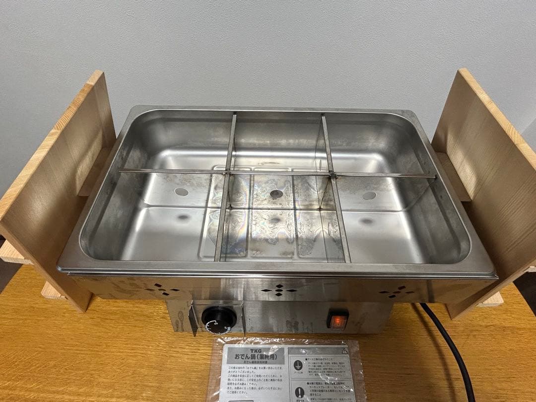 【客単爆上げアイテム】TKG電気おでん鍋 6ッ切　電気鍋業務用