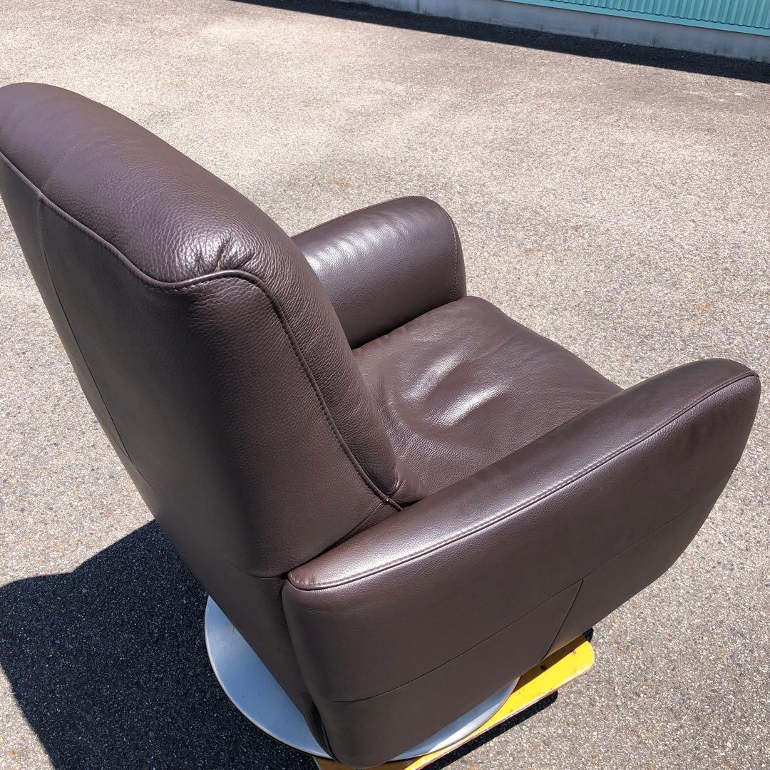 イタルソファ　1人掛ソファ　本革　リクライニング