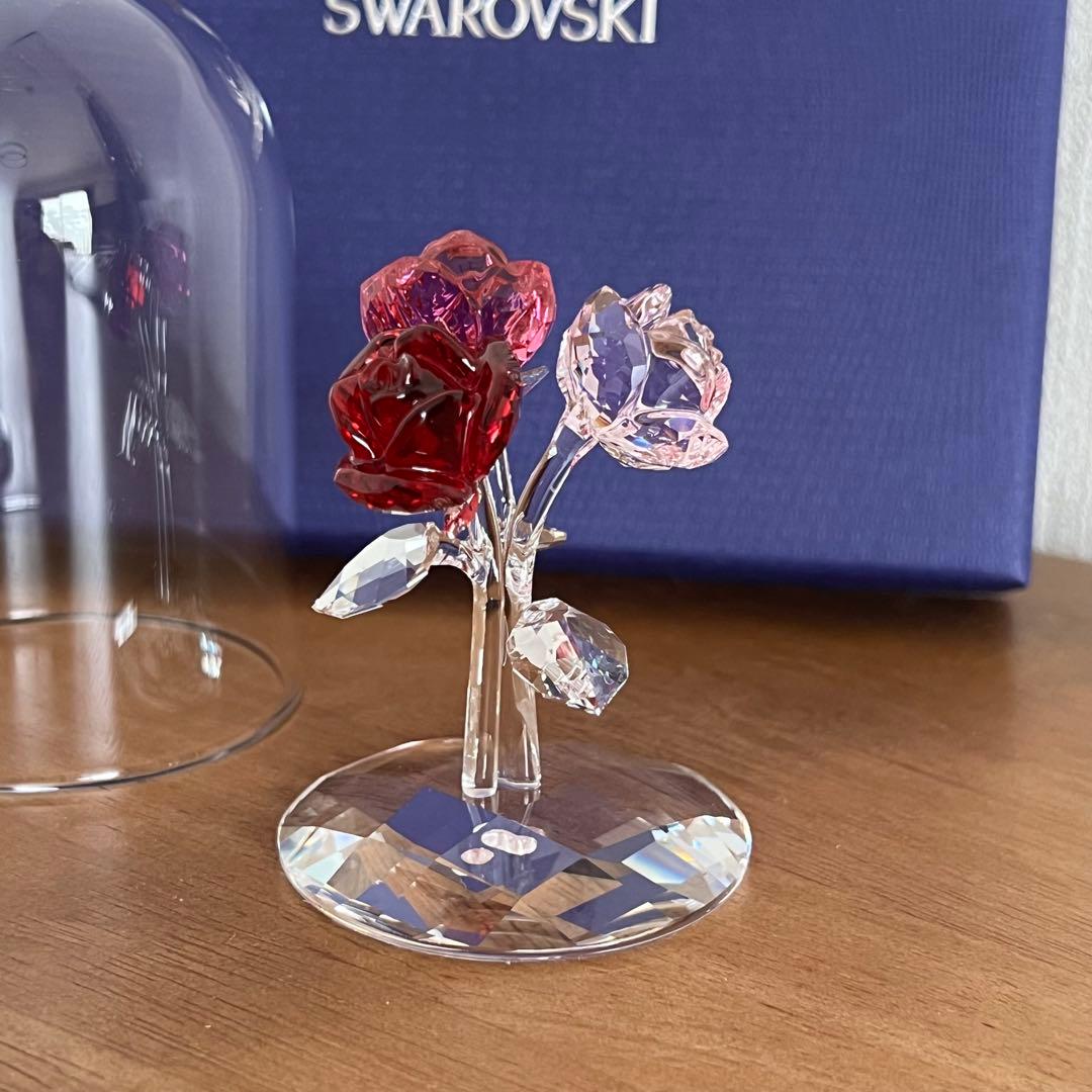 【新品未使用】SWAROVSKI ローズブーケ