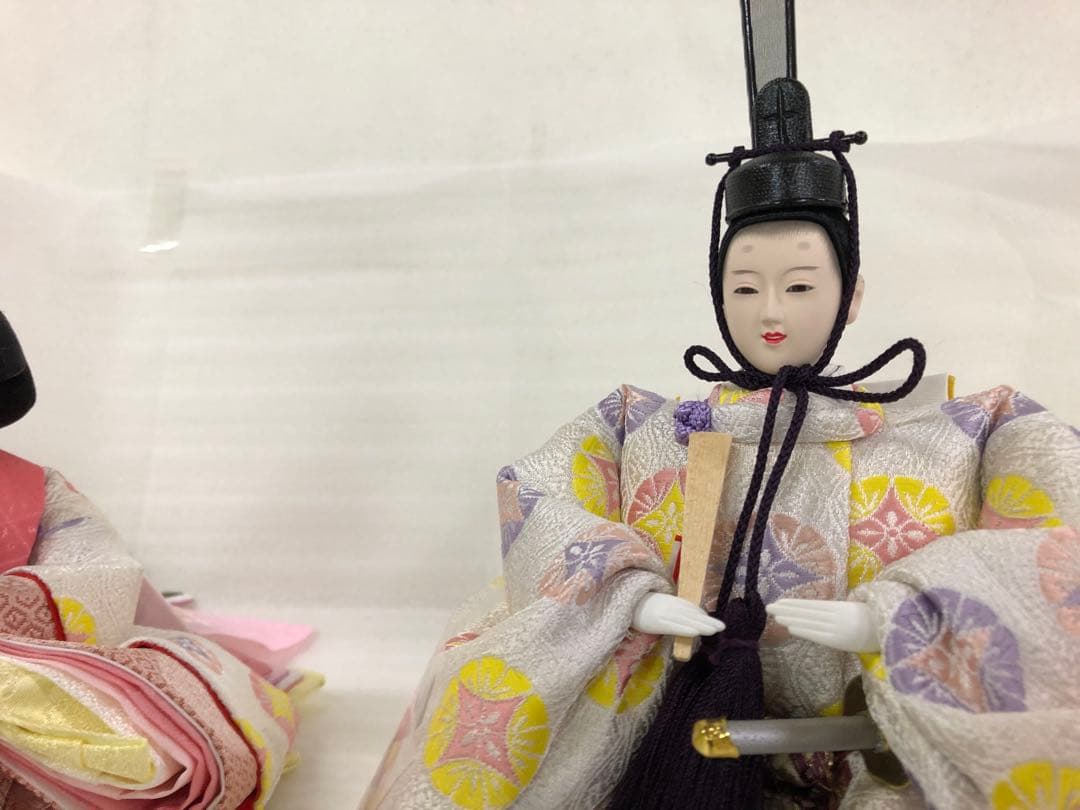 【新品】　雛人形　刺繍花柄屏風セット　数量限定 セール中