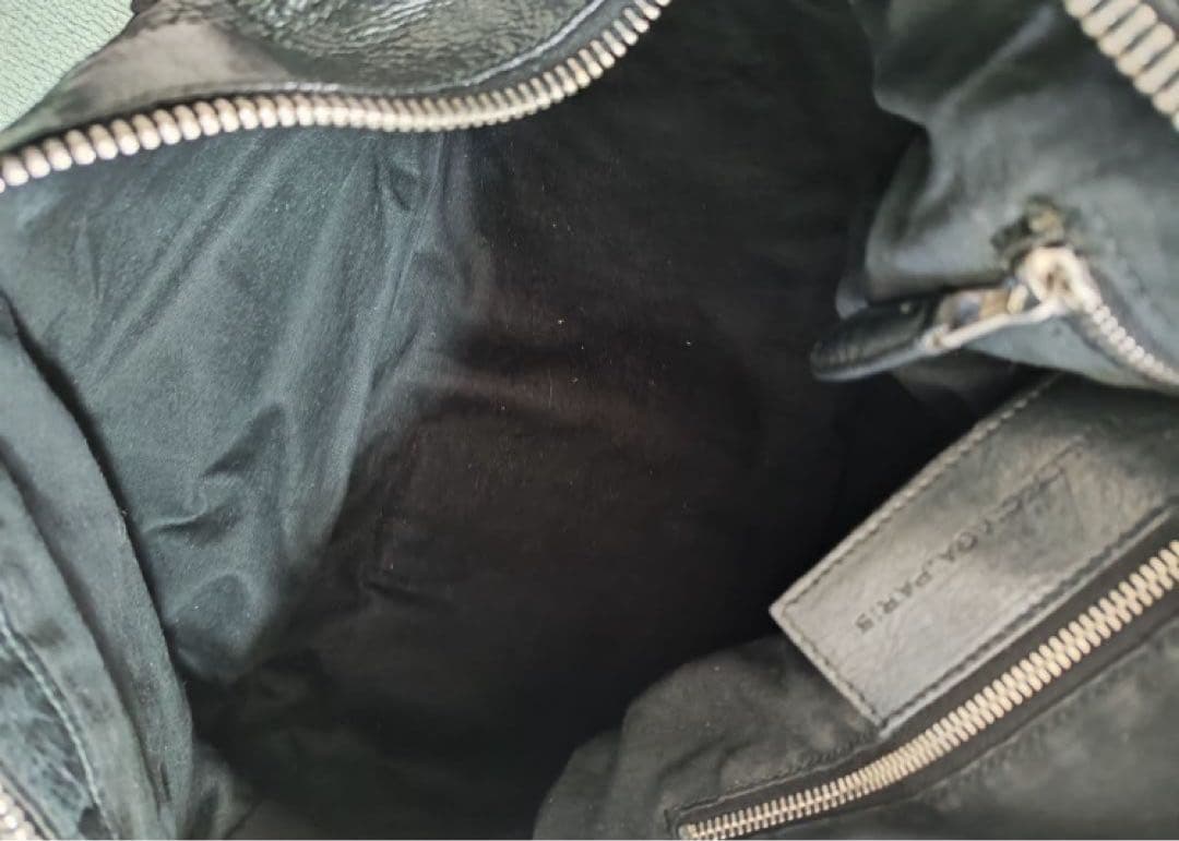 BALENCIAGA 黒 レザー ハンドバッグ　ジャイアントシティ