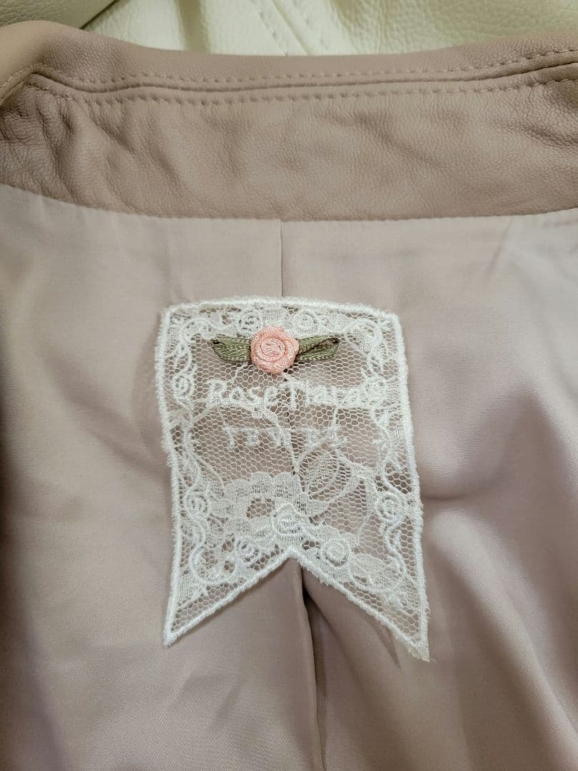 ローズティアラ ラムレザーライダースジャケット 大きいサイズ