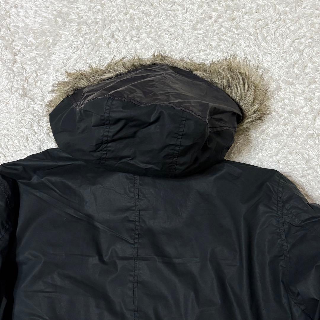 DIESEL ダウンコート　ジャケット　ブラック　エルボパッチ　L