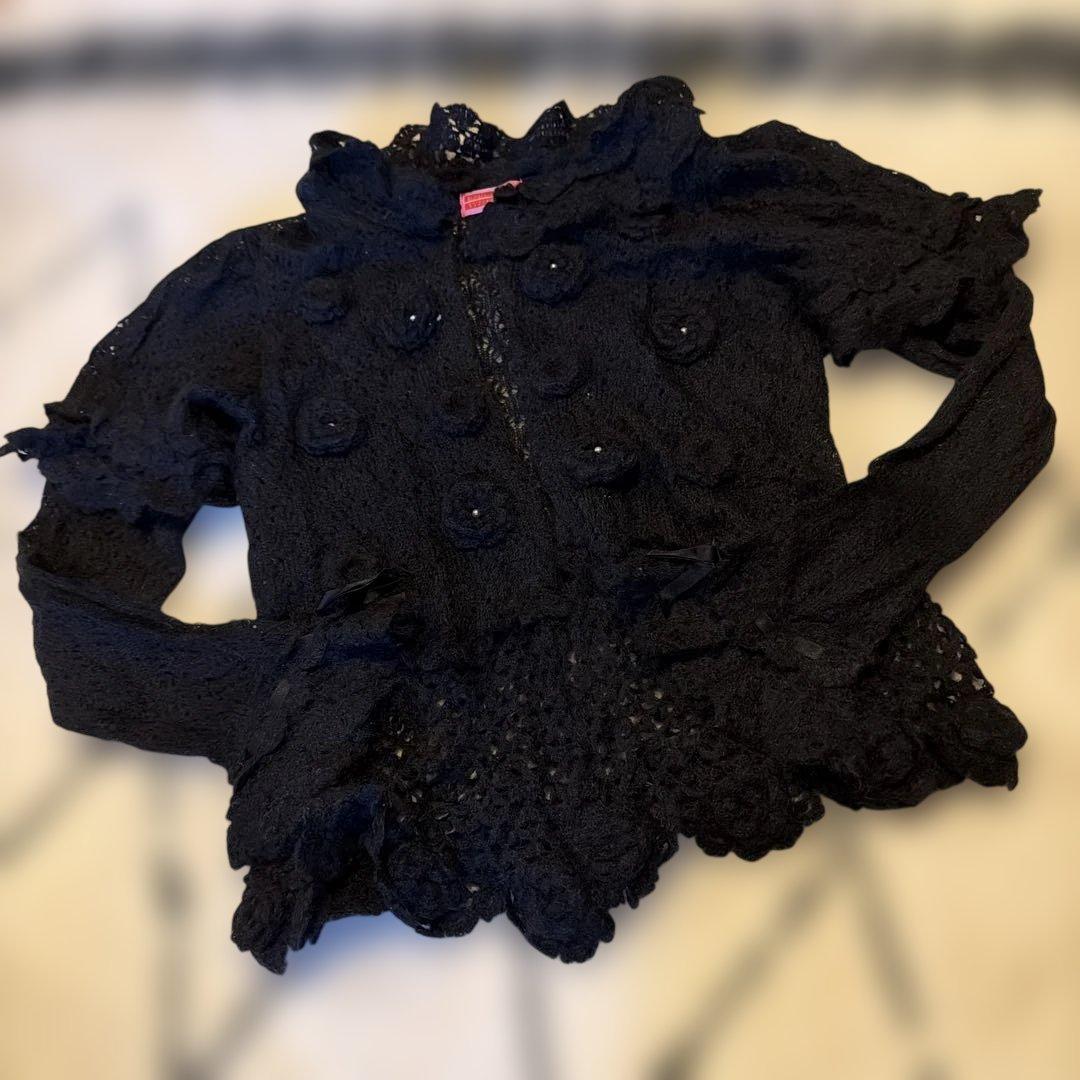 マーガレットカーディガン　黒