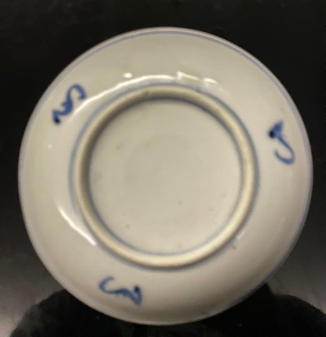 古伊万里染付山水文皿　6枚セット