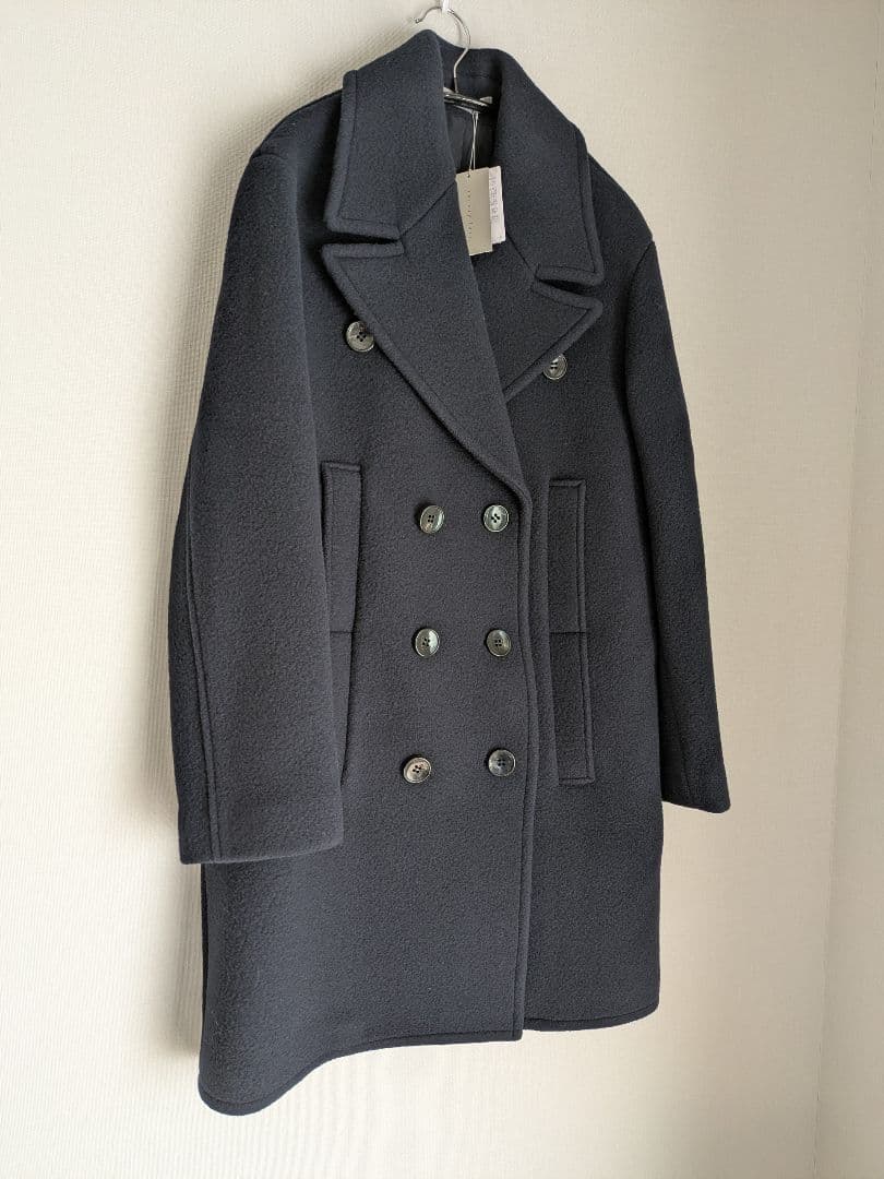 早い者勝ち★新品定価9万 セオリーリュクス ピーコート ダークネイビー38
